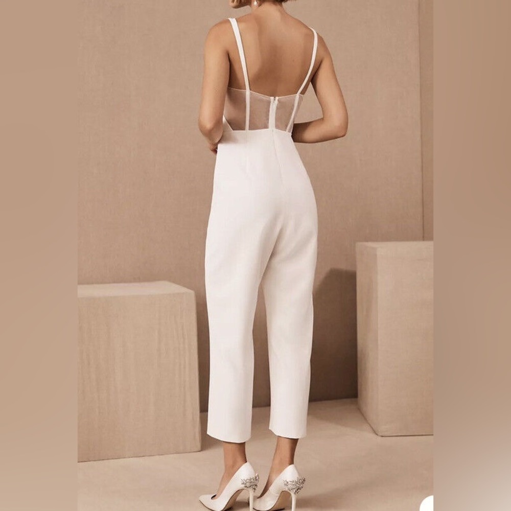 NWT BHLDN Sachin & Babi Poppy Jumpsuit Size 14 Bridal Jumpsuit Anthropologie - Picture 6 of 7
